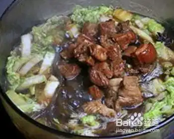 家庭美味猪肉白菜炖粉条