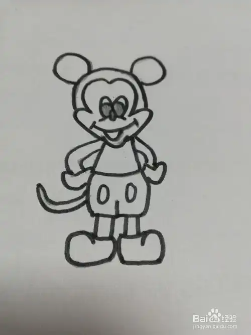 米老鼠简笔画画法步骤