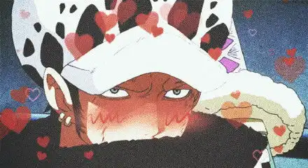 海贼王角色脸红表情卡二遇见了真爱罗很羞涩