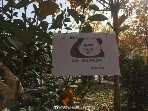 吸烟找不到对象,这所高校的禁烟表情包一夜之间火了