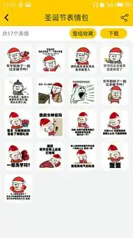 节日斗图也疯狂表情王国推出多套圣诞动漫表情包